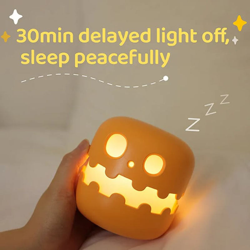 2024 New Halloween Ghost Pumpkin LED Night Light（Charging/Adjustable Brightness/Timing）